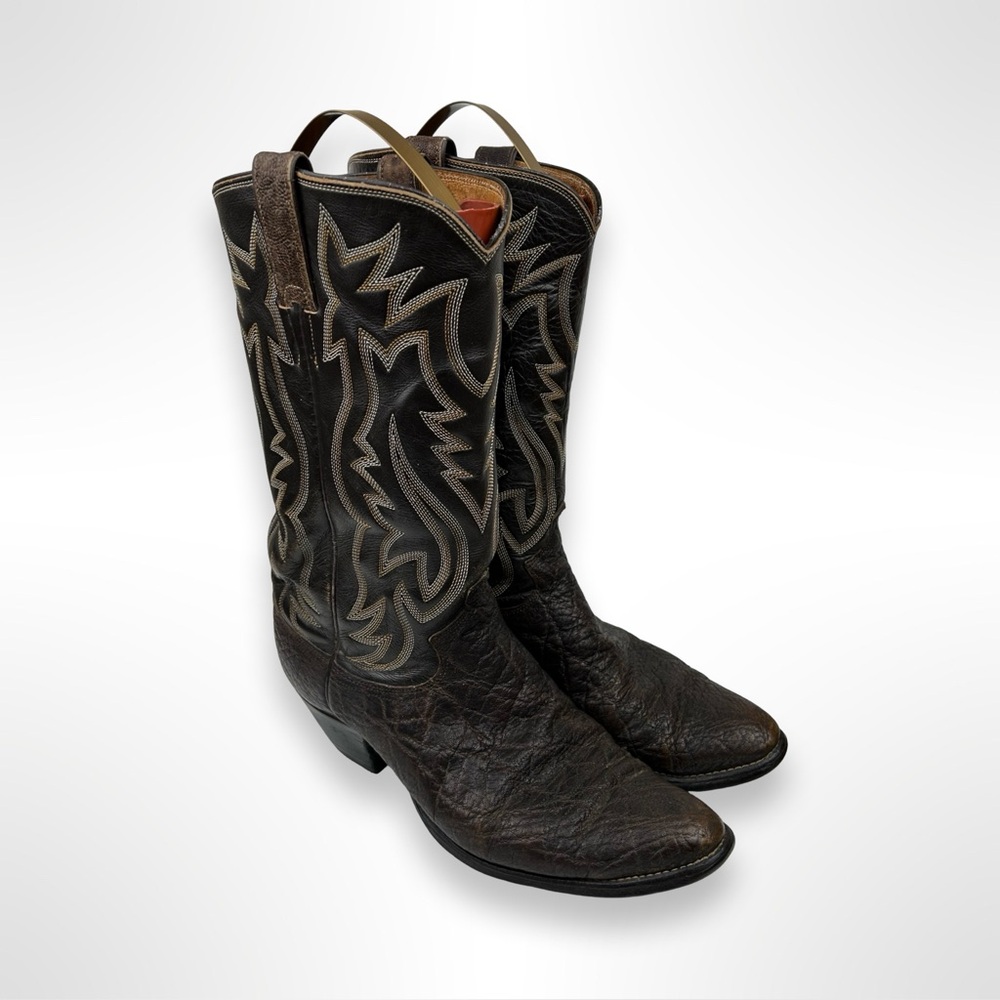 JUSTIN vintage 70s elephant skin western boots